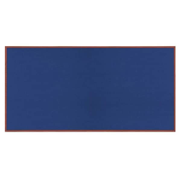 United Visual Products Decor Wood Combo Board, 24"x18", Cherry/Black Porcelain & Black UV701DEFAB-CHERRY-BLKPORC-BLACK - main